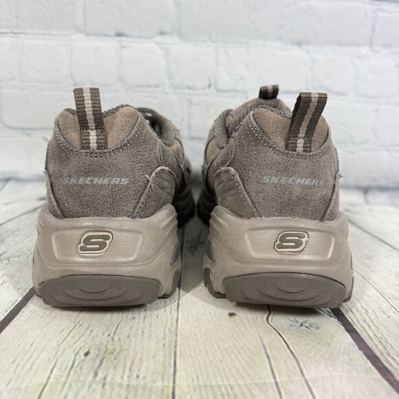 Skechers D-Lites Trail Sneaker Women Size 10 Brown Air Cooled Memory Foam Hike - Picture 6 of 9